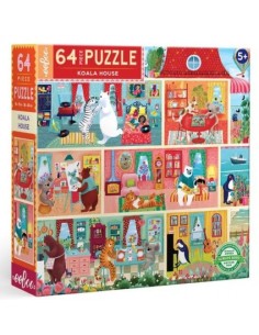 PUZLE 64 PIEZAS CASA DEL KOALA EEBOO