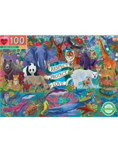 PUZLE 100 PIEZAS PLANETA TIERRA EEBOO