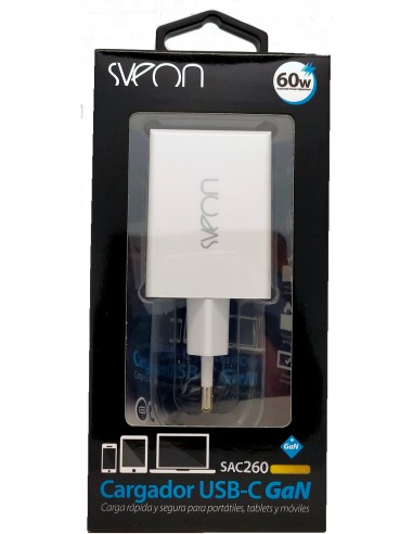 SAC260 adaptador e inversor de corriente Interior 60 W Blanco