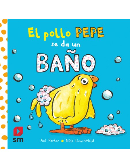 El pollo Pepe se da un bano