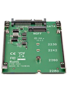 Adaptador Conversor SSD M.2 NGFF a SATA de 2,5 Pulgadas - Convertidor M2 a SATA 2