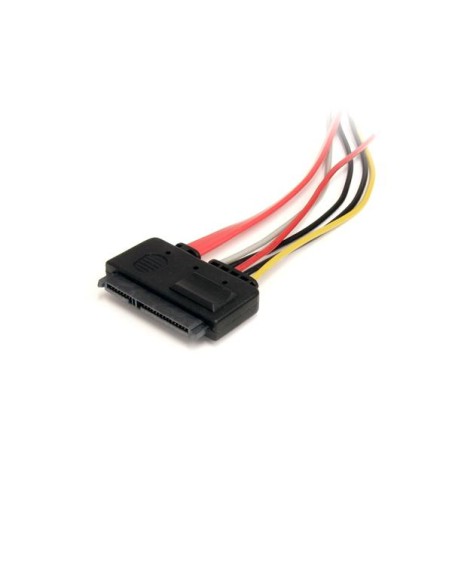 Cable de Extensión SATA de 22 Pines - Serial ATA Macho - SATA Hembra - 0,3m