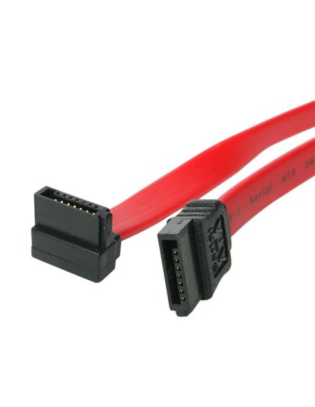 Cable de 60cm de Datos SATA en Ángulo Recto a la Derecha Acodado 7 Pines - 2x Serial ATA Macho