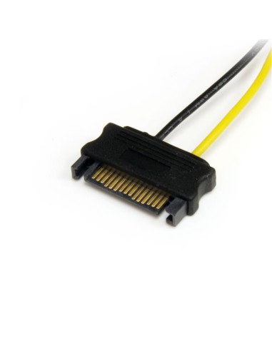 Cable Adaptador 15cm Alimentación SATA a Conector 6 Pines de Corriente de Tarjeta Gráfica PCI Express PCIe