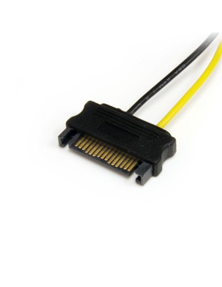 Cable Adaptador 15cm Alimentación SATA a Conector 6 Pines de Corriente de Tarjeta Gráfica PCI Express PCIe