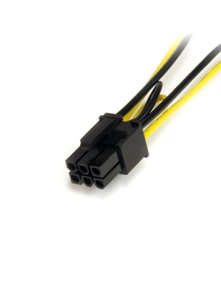 Cable Adaptador 15cm Alimentación SATA a Conector 6 Pines de Corriente de Tarjeta Gráfica PCI Express PCIe