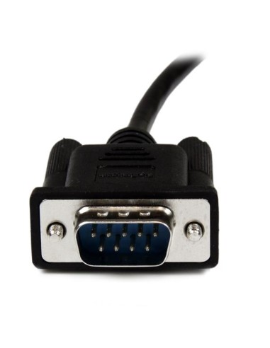 Cable 2m Módem Nulo Null Serie Serial DB9 Hembra a Macho - Negro