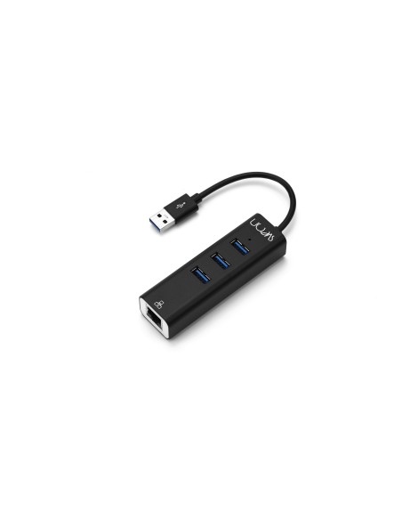 SCT240 hub de interfaz USB 3.2 Gen 1 (3.1 Gen 1) Type-A 5000 Mbit/s Negro