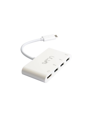 SCT502 base para portátil y replicador de puertos USB 3.2 Gen 1 (3.1 Gen 1) Type-C Blanco