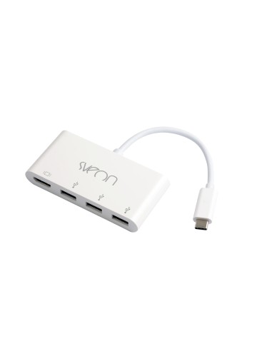 SCT502 base para portátil y replicador de puertos USB 3.2 Gen 1 (3.1 Gen 1) Type-C Blanco