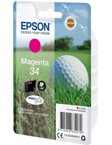 Golf ball Tinta magenta 34 DURABrite Ultra Pelota de golf
