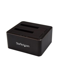 Docking Station USB 3.0 de 2 Bahías SATA de 2,5 o 3,5 Pulgadas para SSD o Disco Duro Base de Conexión para Unidades de Disco