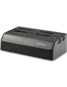 Base de Acoplamiento USB 3.1 de 4 Bahías SATA - Docking Station USB de Discos Duros o SSD SATA III de 2,5/3,5" - de Intercambio