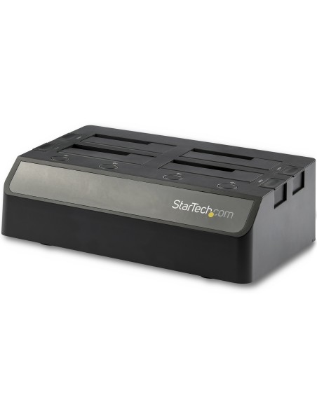 Base de Acoplamiento USB 3.1 de 4 Bahías SATA - Docking Station USB de Discos Duros o SSD SATA III de 2,5/3,5" - de Intercambio