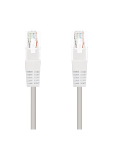CABLE RED LATIGUILLO RJ45 CAT.5E UTP AWG24, BLANCO, 2.0 M