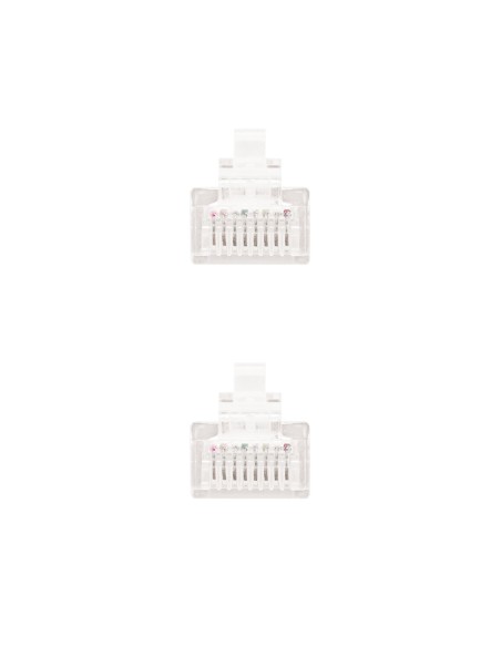 CABLE RED LATIGUILLO RJ45 CAT.5E UTP AWG24, BLANCO, 2.0 M