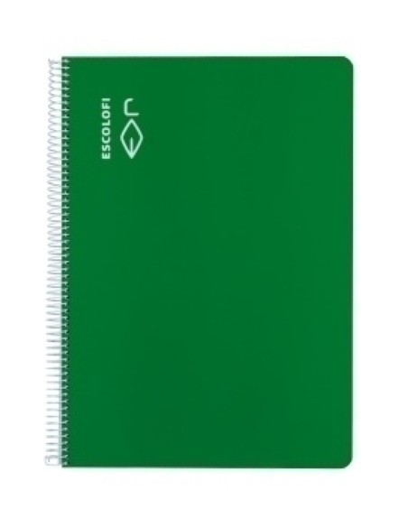 BLOCK ESCOLOFI A4 80h CD.4 70g VERDE - Pack de 5 unidades