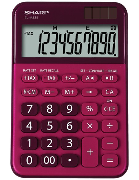 CALCULADORA SOBR.SHARP 10 DIG. EL-M335BR