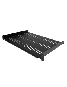 Estante Ventilado 1U para Armario Rack de Servidores - Bandeja Universal Voladiza para Montaje en Rack de 19" - Capacidad de 25