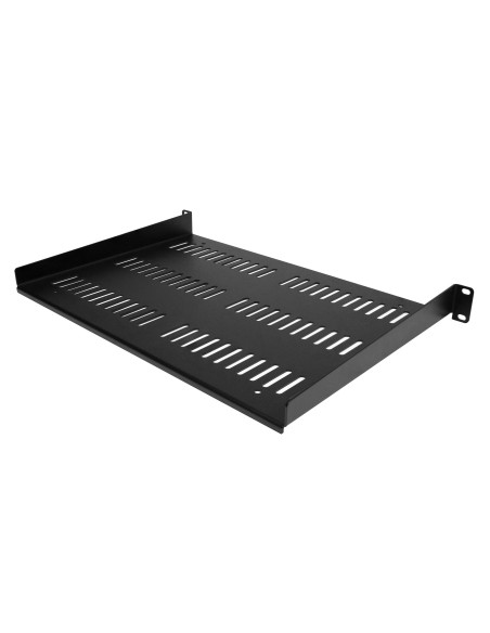 Estante Ventilado 1U para Armario Rack de Servidores - Bandeja Universal Voladiza para Montaje en Rack de 19" - Capacidad de 25