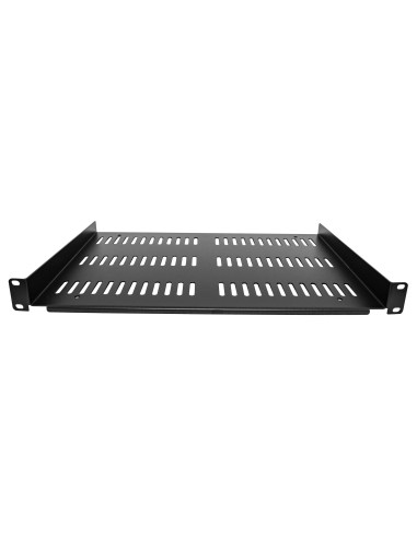 Estante Ventilado 1U para Armario Rack de Servidores - Bandeja Universal Voladiza para Montaje en Rack de 19" - Capacidad de 25
