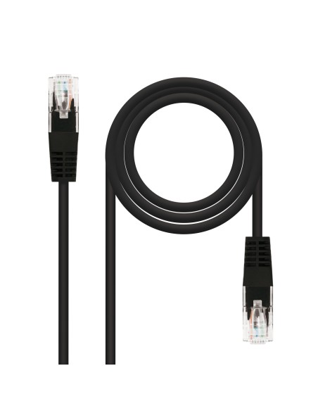CABLE RED LATIGUILLO RJ45 CAT.5E UTP AWG24, NEGRO, 5.0 M