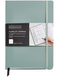 CUADERNO BULLET JOURNAL VERDE A5 96H 100G PAUTA DE PUNTOS