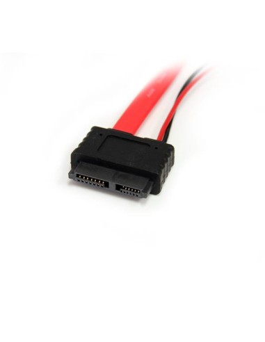 Adaptador Cable SATA Slimline Línea Delgada 13 Pines a Molex Macho LP4 y SATA