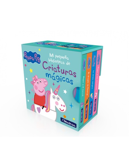Mi pequena biblioteca de criaturas magicas Sirenas unicornios narvales y dragones Peppa Pig