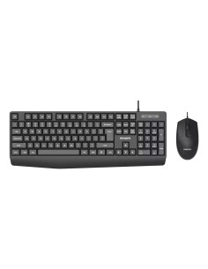 2000 series SPT6237B/85 teclado Ratón incluido Universal USB QWERTY Negro