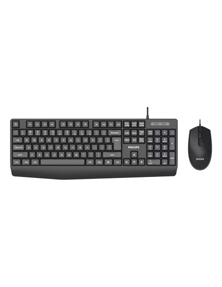 2000 series SPT6237B/85 teclado Ratón incluido Universal USB QWERTY Negro