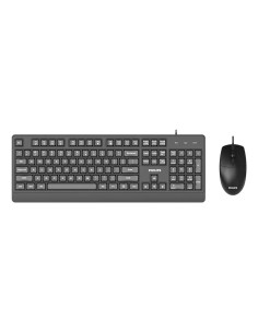 2000 series SPT6247B/85 teclado Ratón incluido Universal USB QWERTY Inglés Negro
