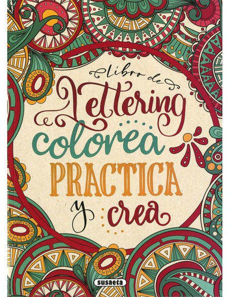 Libro de lettering Colorea practica y crea