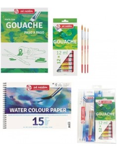 SET TEMPERA ART CREATION BLOC PASO A PASO