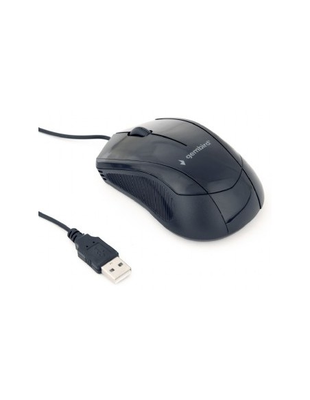 MUS-3B-02 ratón Ambidextro USB tipo A Óptico 1000 DPI
