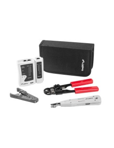 KIT DE HERRAMIENTAS PARA REDES NT-0301 - TESTER - PELACABLES - CRIMPADORA - HERRAMIENTA DE I