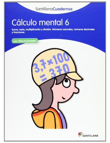 Calculo mental 6 Educacion Primaria Cuaderno