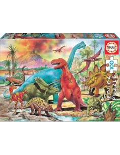 Puzzle 100 piezas Dinosaurios