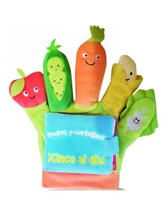 LIBRO GUANTE Frutas y hortalizas Cinco al dia