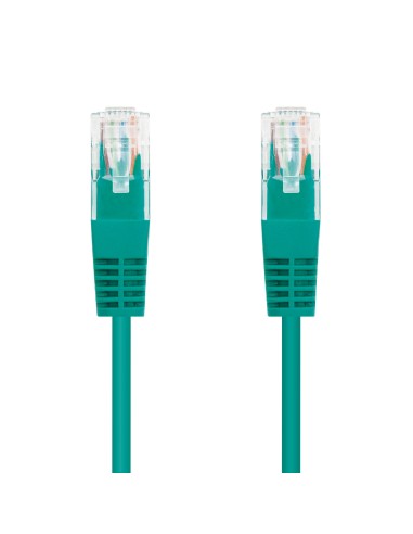 Cable Red Latiguillo RJ45 CAT.6 UTP AWG24, Verde, 25 cm