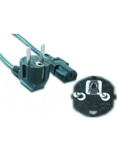 PC-186-VDE-3M power cord with VDE approval 3 meter Negro