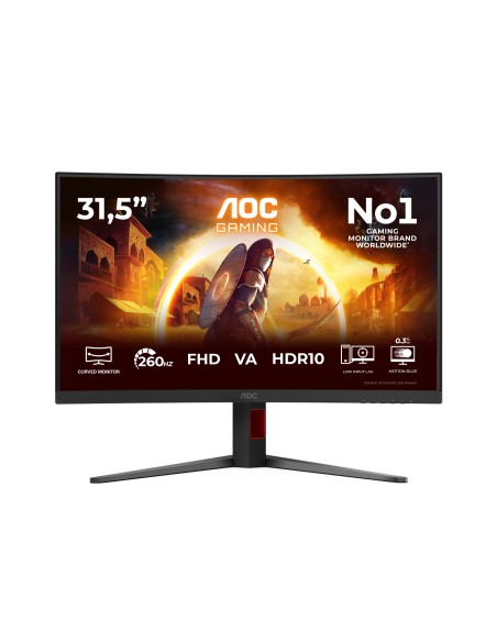 G4 C32G4Z pantalla para PC 80 cm (31.5") 1920 x 1080 Pixeles Full HD LCD Negro, Rojo