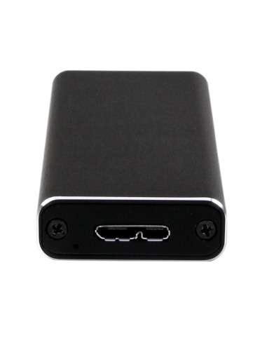 Caja USB 3.0 (5Gbps) a SSD M.2 de Aluminio con UASP - Negro - SATA NGFF M.2 con B Key y B+M Key - Caja Portátil Externa M.2 - N