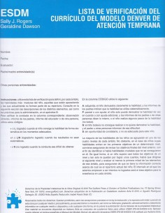 Lista de verificacion del Curriculo del Modelo Denver de Atencion Temprana