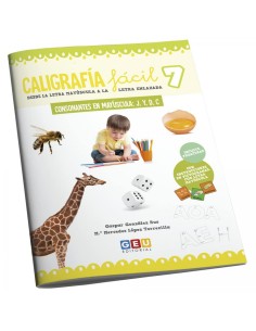 Caligrafia facil consonantes en mayuscula j y d c