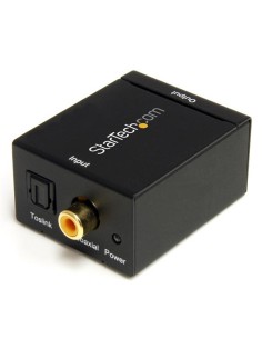 Adaptador Conversor de Audio Digital Coaxial SPDIF o Toslink Óptico a RCA Estéreo Analógico