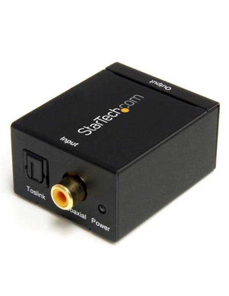 Adaptador Conversor de Audio Digital Coaxial SPDIF o Toslink Óptico a RCA Estéreo Analógico