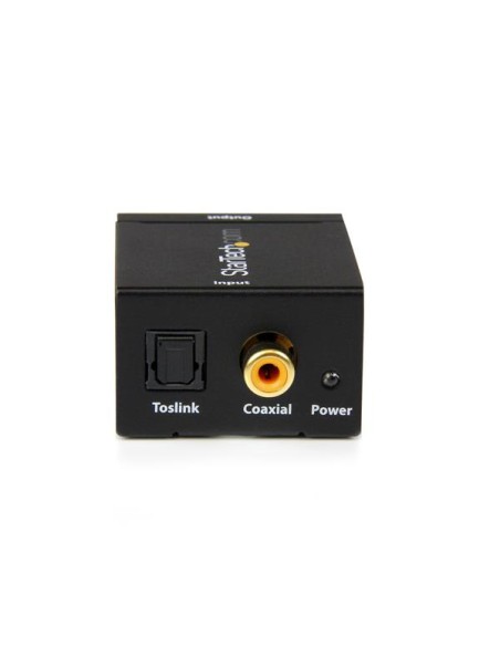 Adaptador Conversor de Audio Digital Coaxial SPDIF o Toslink Óptico a RCA Estéreo Analógico