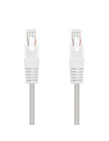 CABLE RED LATIGUILLO RJ45 CAT.6 UTP AWG24, BLANCO, 1.0 M