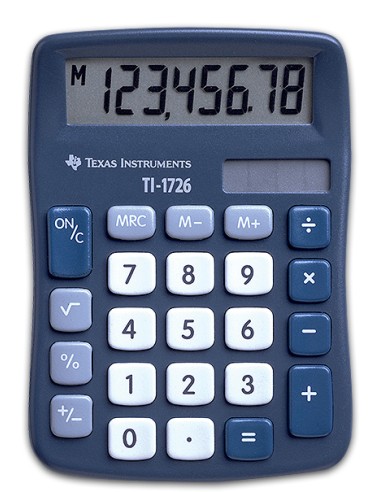 TI-1726 calculadora Bolsillo Calculadora básica Azul